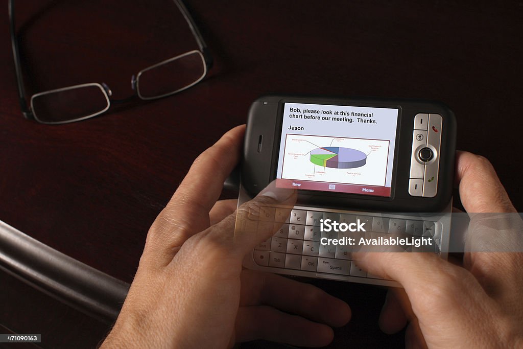 E -郵送、PDA 用ポケット - 1人のロイヤリティフリーストックフォト