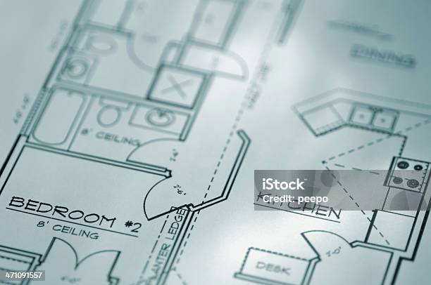 Архитектурный План Дома — стоковые фотографии и другие картинки План здания - План здания, Интерьер дома, План