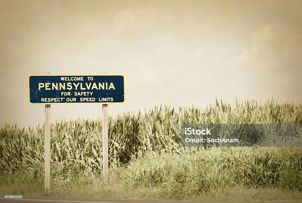 Willkommen in Pennsylvania - Lizenzfrei Pennsylvania Stock-Foto