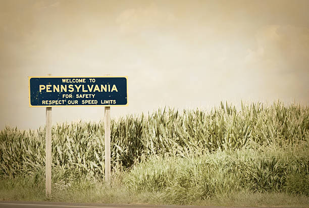 Welcome To Pennsylvania stock photo
