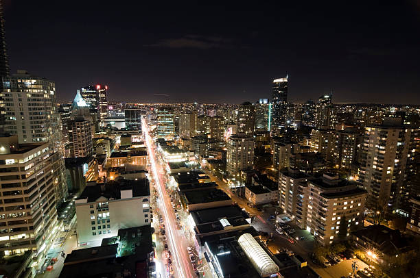istock Vancouver - Robson Street at Night 471092619