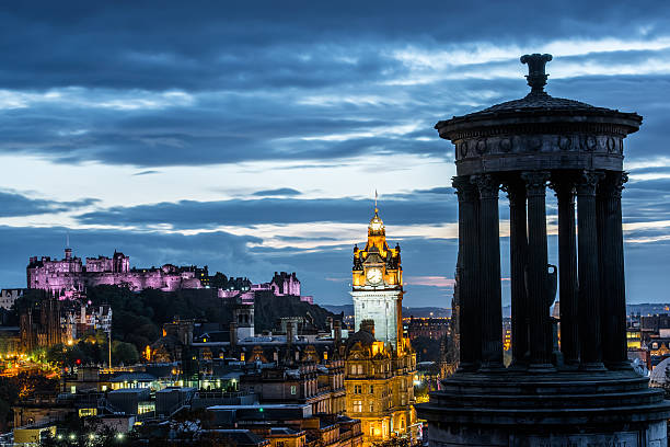 istock Edinburgh castle and Cityscape at night, Scotland UK 471092748