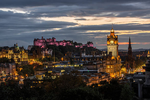 istock Edinburgh castle and Cityscape at night, Scotland UK 471092786