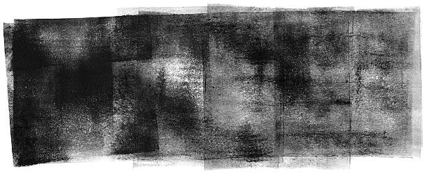 Panoramic Rolled Ink Grunge Texture stock photo