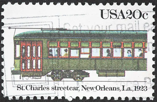 antique New Orleans streetcar.