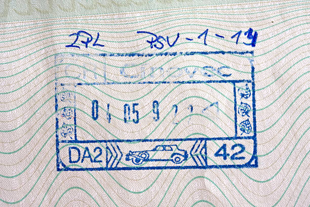 istock Passport stamp from Czech Republic. 471093947