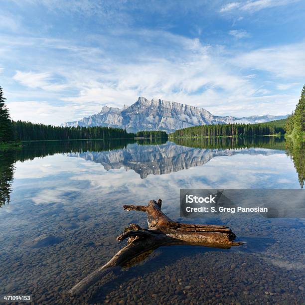 Two Jack Lake Stock Photo - Download Image Now - Alberta, Banff, Banff National Park