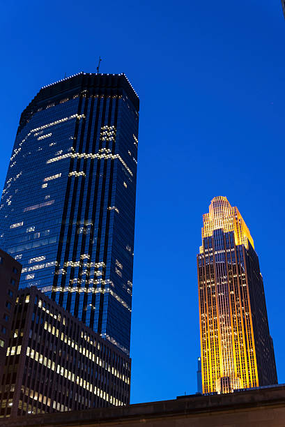 istock Skyscraper Buildings at Night in Minneapolis. 471094500