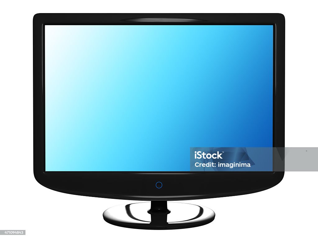 TV LCD/Monitor con tracciati di ritaglio - Foto stock royalty-free di Attrezzatura elettronica