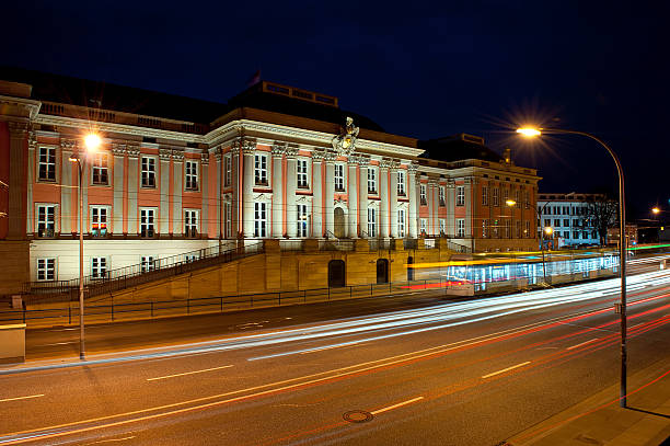 town hall of Potsdam by night, germany