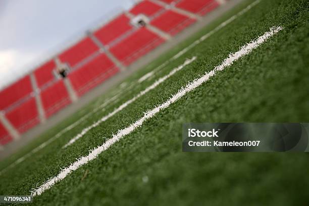American Football Stadium Stock Photo - Download Image Now - American Football - Sport, Bleachers, Close-up