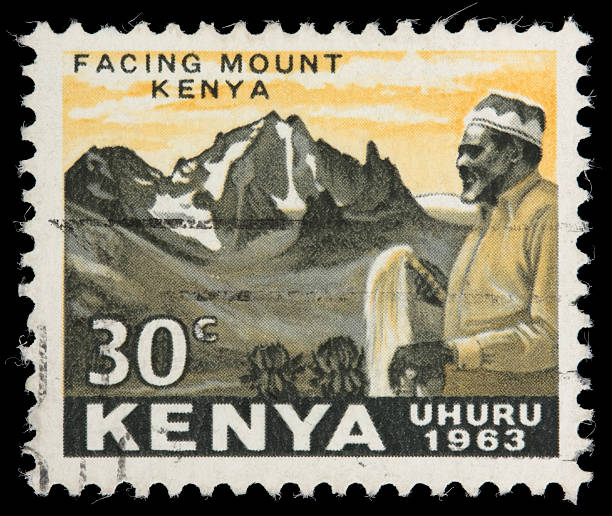 istock Jomo Kenyatta and Mt. Kenya postage stamp 471097533