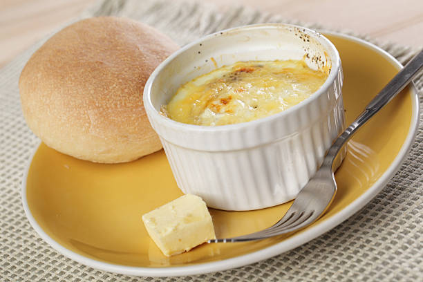 istock Breakfast with Swiss styled baked eggs 471098178