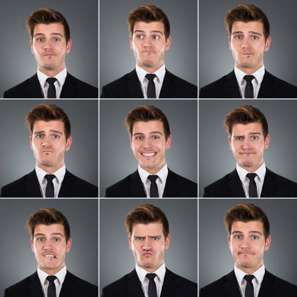 istock Collage Of Businessman With Various Expressions 471098366