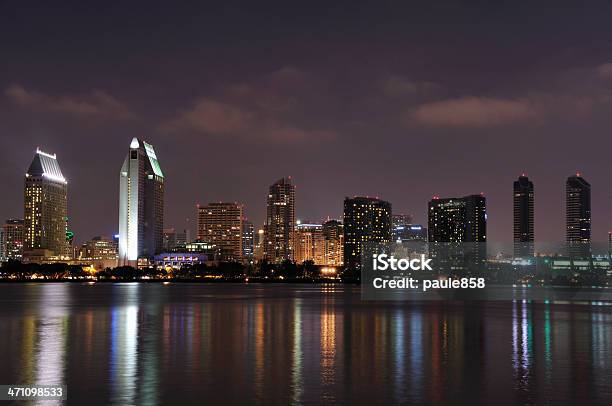 Skyline Von San Diego Stockfoto und mehr Bilder von Abenddämmerung - Abenddämmerung, Außenaufnahme von Gebäuden, Bauwerk