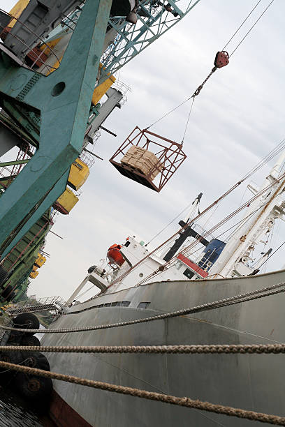 Porto de embarque - foto de acervo