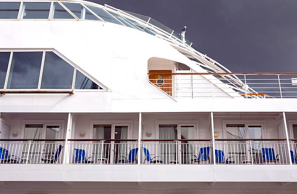 Cruise Ship Cabins and Balconies, Vancouver, British Columbia