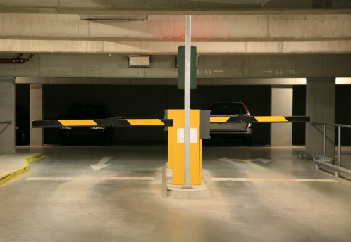 Parking garage entrance