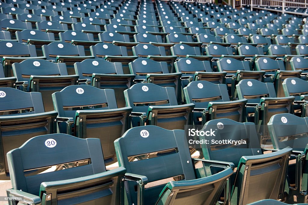 Sièges du stade - Photo de Chaise libre de droits