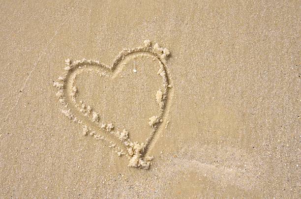 istock Heart shape in Florida beach sands 471100866