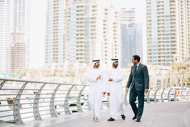istock Businessmen in Dubai making business 471101004