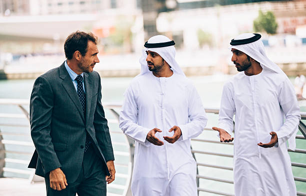 istock Businessmen in Dubai making business 471101008