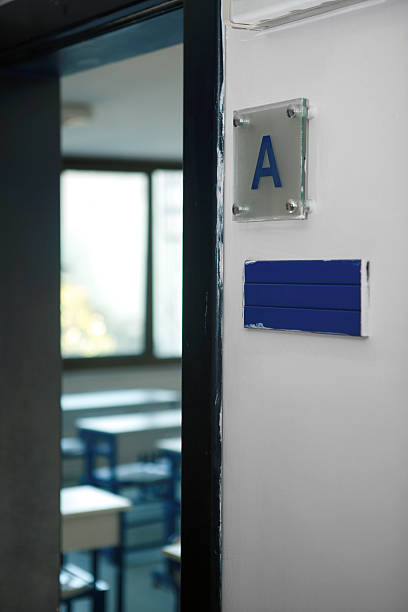 Montaje tipo aula - foto de stock