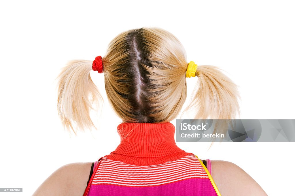 Mulher jovem loiro com Cachos - Royalty-free Cabelo Louro Foto de stock