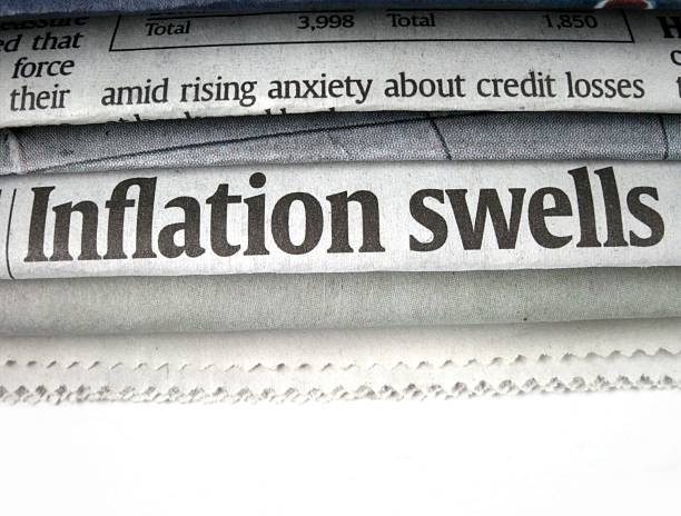 Inflation Headline stock photo