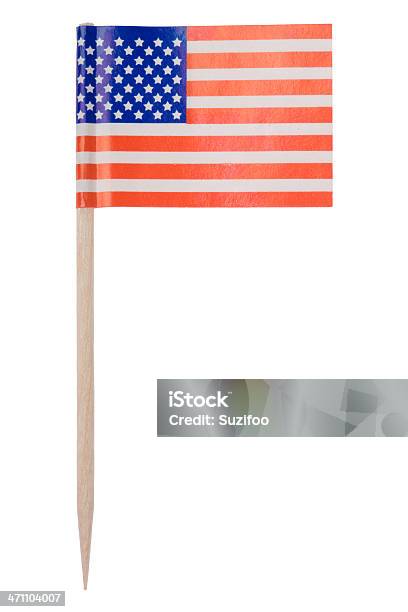 American Flag Toothpick Stock Photo - Download Image Now - American Flag, Toothpick, Flag