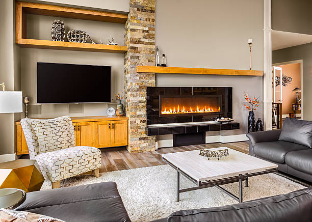 istock Living Room in Luxury Home 471104634