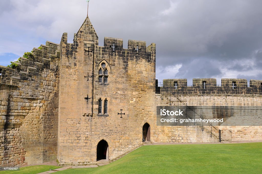 Constable's Tower, Castelo de Alnwick - Foto de stock de Castelo royalty-free