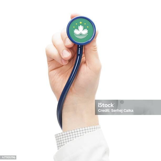 Stethoscope With Flag Series Macau Stock Photo - Download Image Now - 2015, Adult, Business
