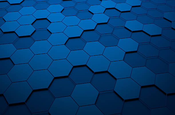 istock Abstract 3d rendering of futuristic surface with hexagons 471105642