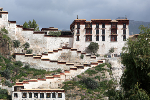 Architecture of Potala palace, Lhasa, Tibet