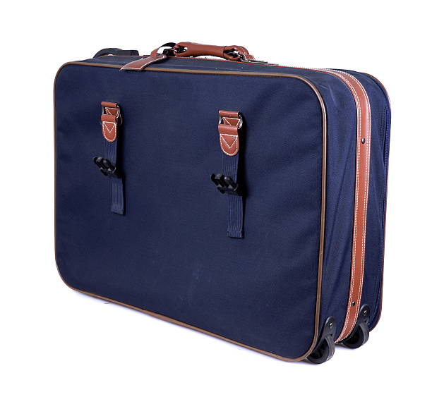 istock Studio shot of a suitcase on white background 471106844
