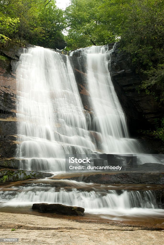 Connestee Falls, Transilvania Co N Carolina - Foto stock royalty-free di Acqua