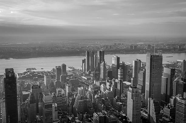 istock Black and White New York City Buildings 471107392
