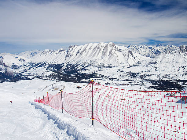 Snowcovered mountain stock photo
