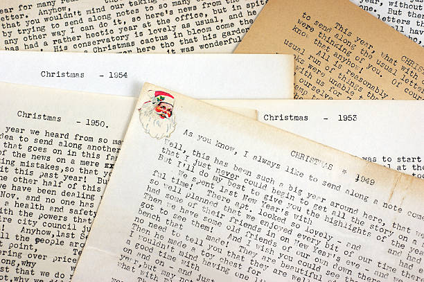 istock Christmas Letters 1949 to 1954 471107695