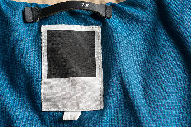 istock clothing label sewn on blue winter jacket 471108262