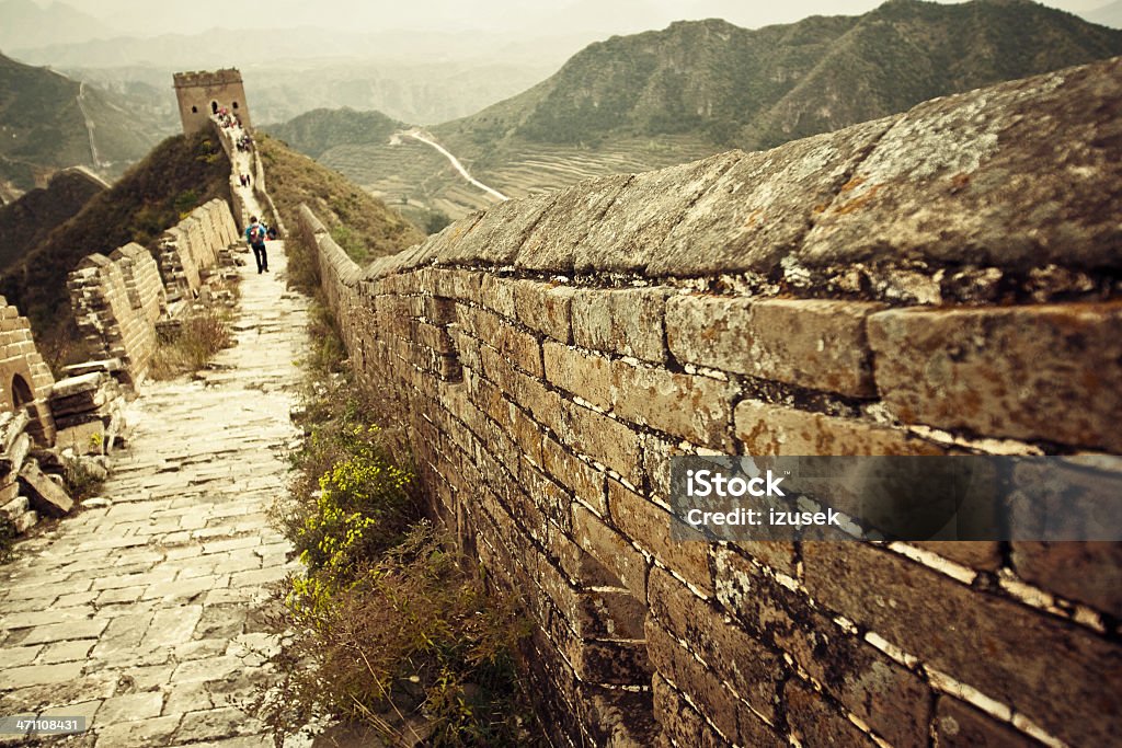 Jinshanling Great Wall - Lizenzfrei Alt Stock-Foto