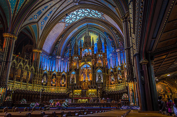 istock Notre Dame Basilica Church in Montreal Canada 471108518