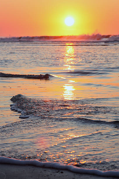 Sunrise on the Beach 3 stock photo
