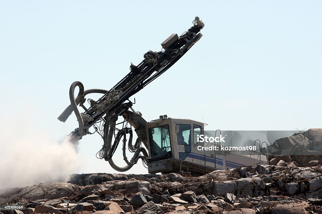 Rock dispositivo di foratura - Foto stock royalty-free di Ambientazione esterna