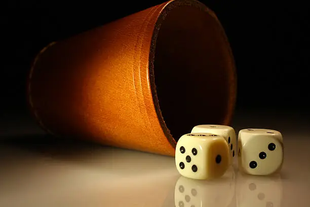 Photo of cubes with cups in the background