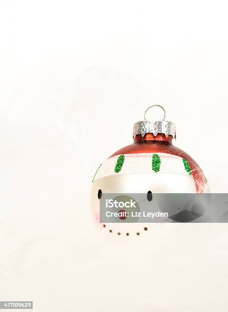 Snowman Bauble In Angel Hair Stock Photo - Download Image Now - Cheerful,  Christmas, Christmas Decoration - iStock