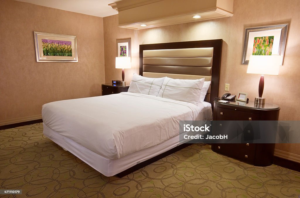 Luxuriöse Hotelzimmer - Lizenzfrei Beleuchtet Stock-Foto