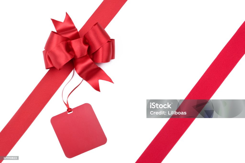 Czerwony prezent z kokardą (XXL - Zbiór zdjęć royalty-free (Etykieta)
