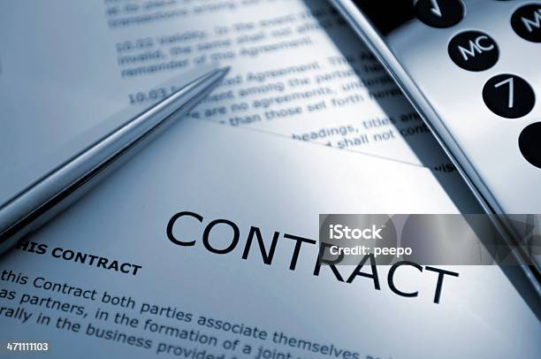 Contract Series Stock Photo - Download Image Now - Concepts, Contract, Agreement